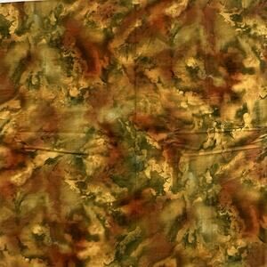 1 Yd 22” Marble Mate Moda Yellow Green Orange Brown Tie Dye Print Cotton Fabric